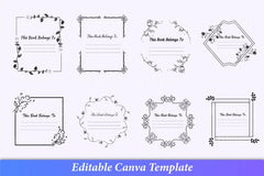This Book Belongs To: Personalized Bookplate Design - CraftNest - Digital Crafting and Art