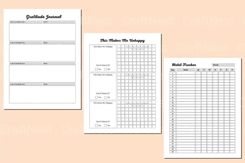 Health Self-Care Planner - CraftNest - Digital Crafting and Art