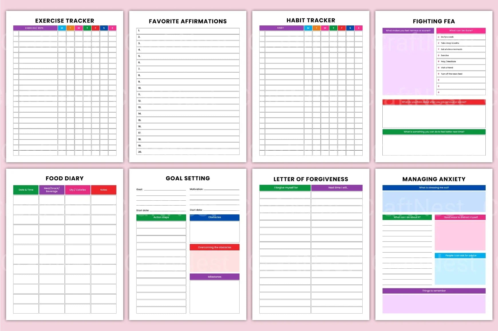 Mental Wellness Self-Care Guide - CraftNest - Digital Crafting and Art