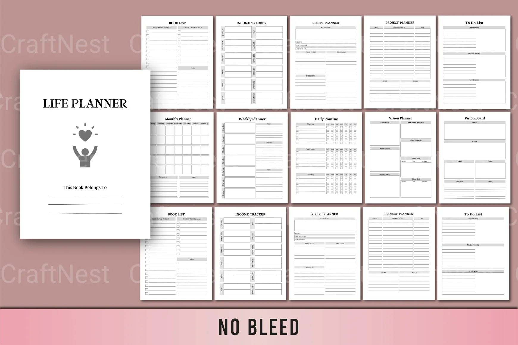 Life Planner: Organize Your Day with Ease - CraftNest - Digital Crafting and Art