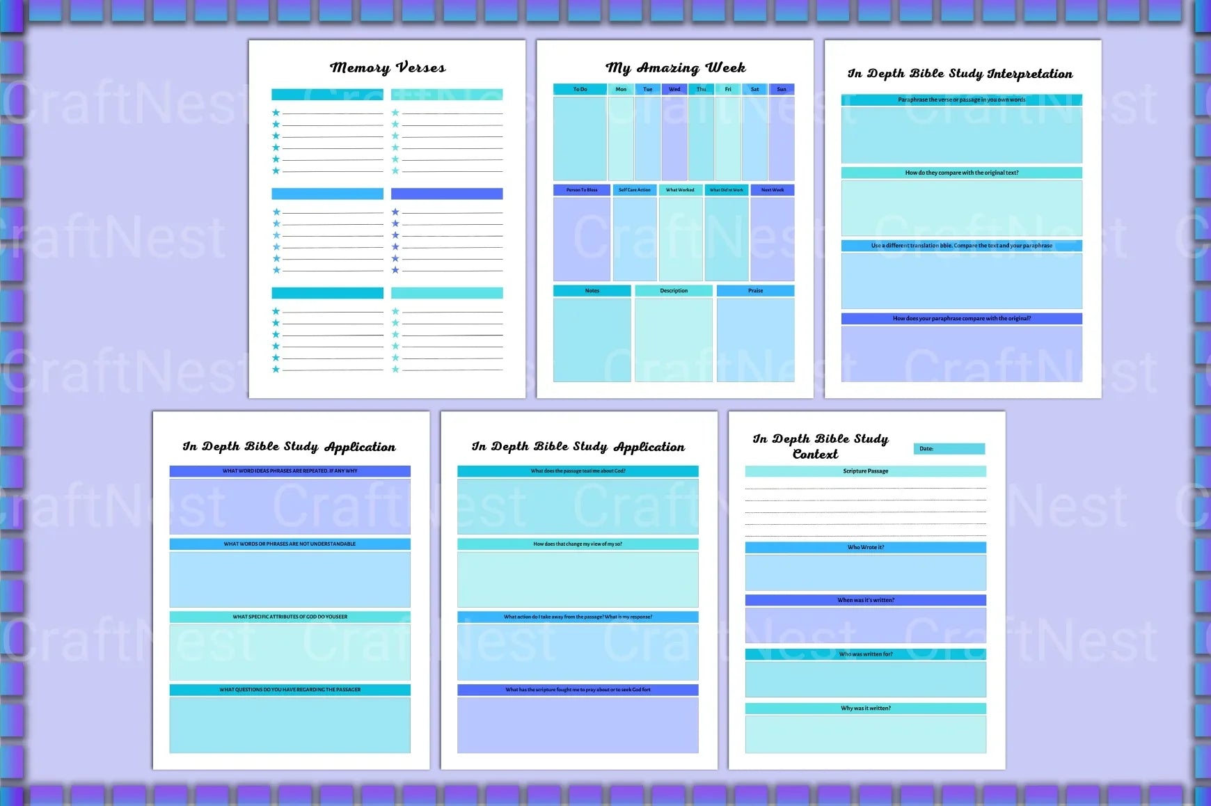 Bible Devotional Planner for Daily Inspiration - CraftNest - Digital Crafting and Art