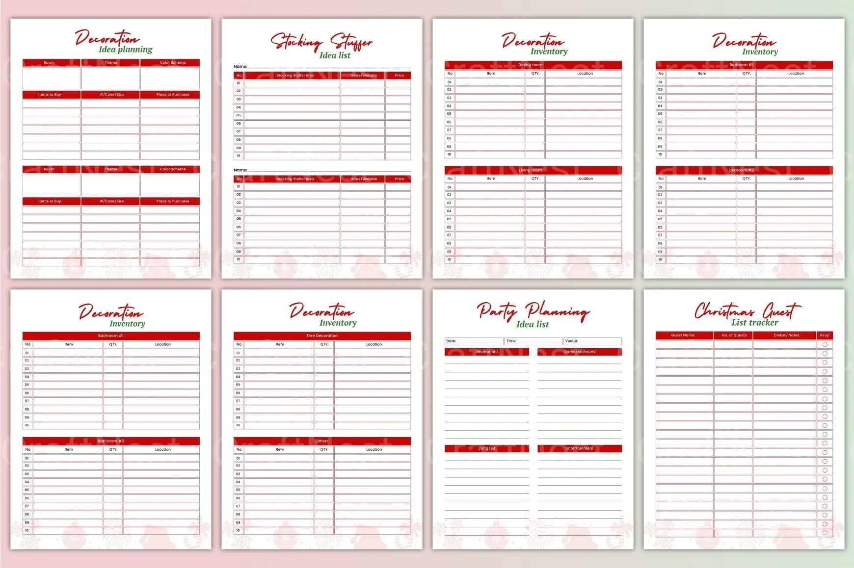 Christmas Memory Collection - CraftNest - Digital Crafting and Art