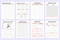 Weight Loss Planner for Effective Results - CraftNest - Digital Crafting and Art