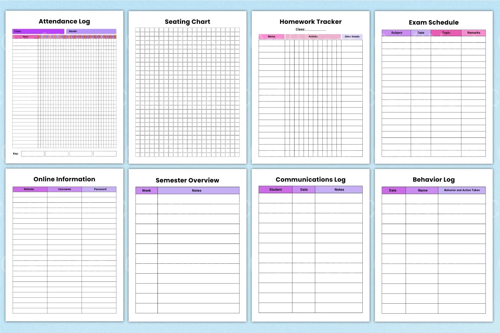 Teacher Planner 2024: Organize Your Classroom Efficiently - CraftNest - Digital Crafting and Art