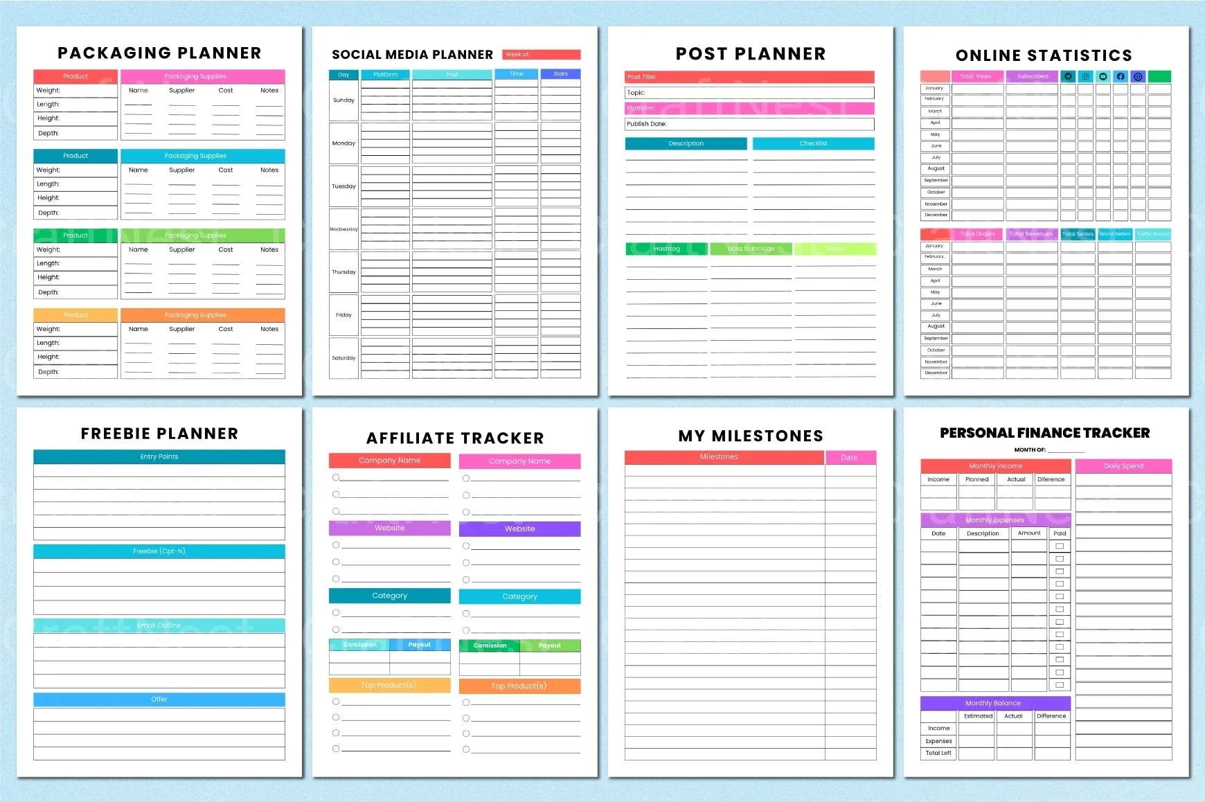 Online Success Planner - CraftNest - Digital Crafting and Art
