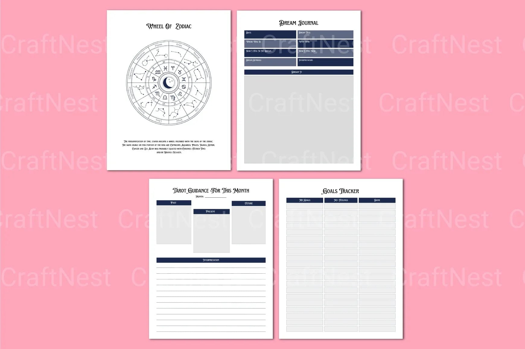 Astrology Witchcraft Workbook for Beginners - CraftNest - Digital Crafting and Art