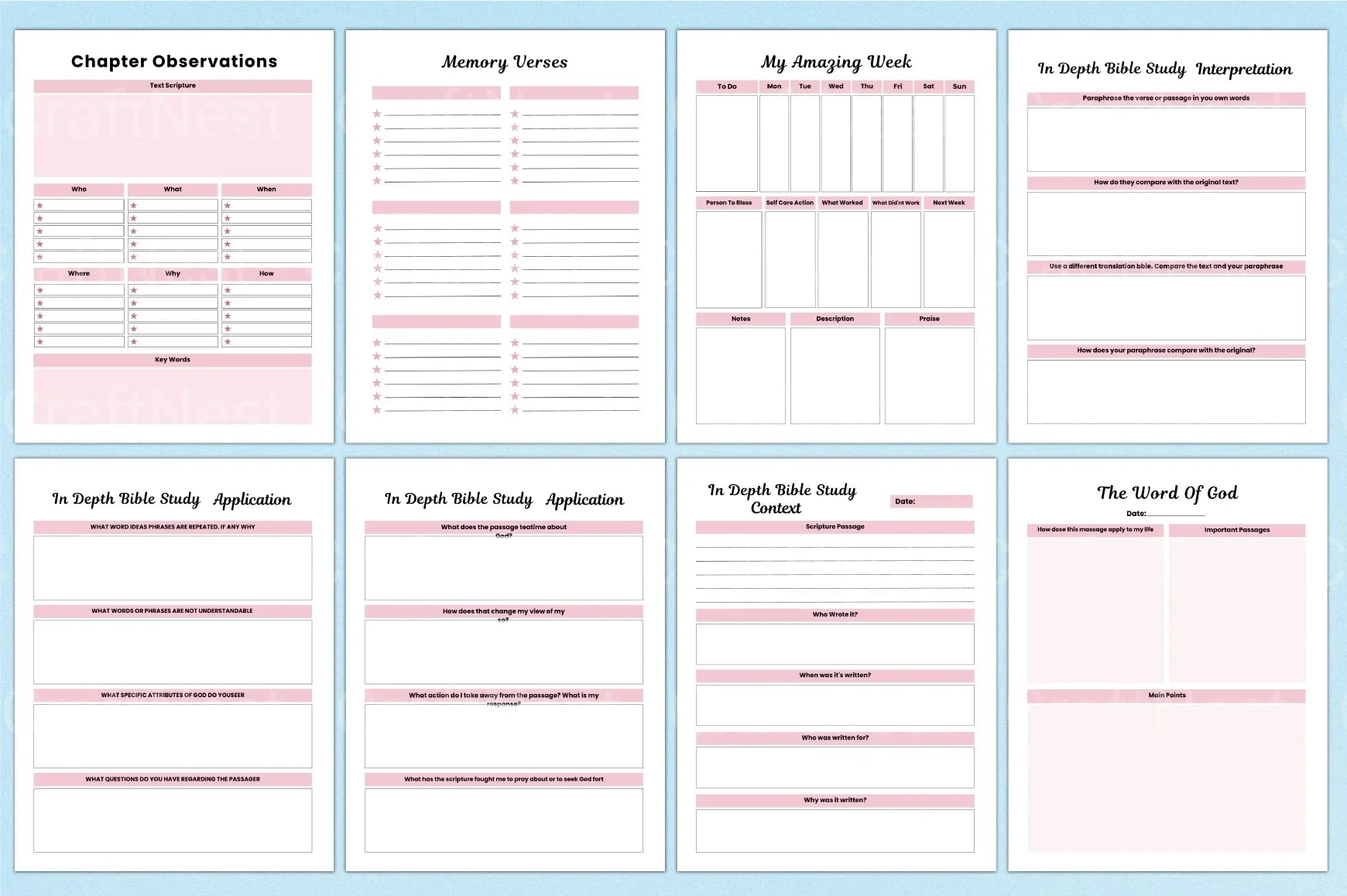 Devotional Planner for Spiritual Growth - CraftNest - Digital Crafting and Art