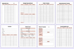 Side Hustle Planner for Entrepreneurs - CraftNest - Digital Crafting and Art