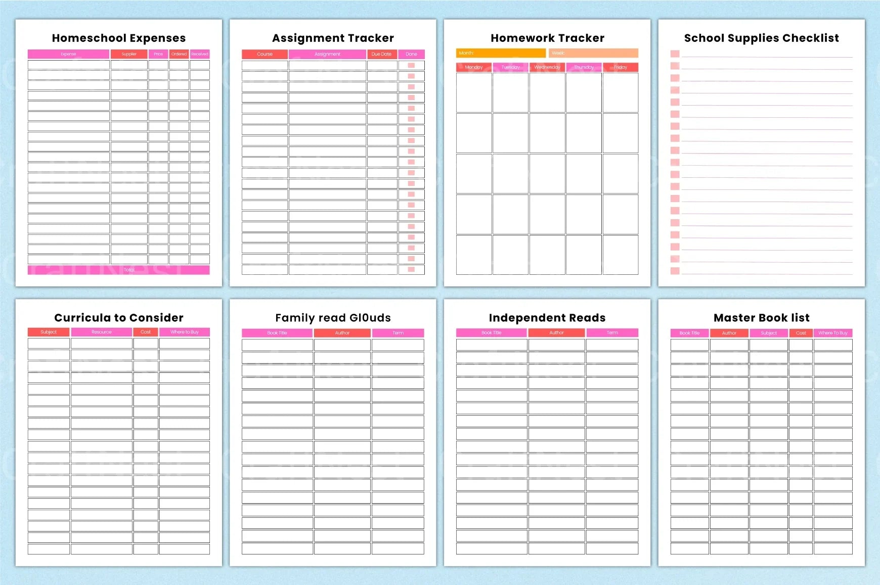 Ultimate Homeschool Planner for Effective Learning - CraftNest - Digital Crafting and Art