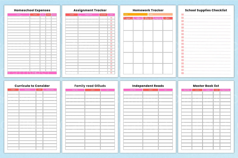Ultimate Homeschool Planner for Effective Learning - CraftNest - Digital Crafting and Art