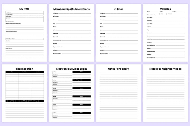 End of Life Planner Guide - CraftNest - Digital Crafting and Art