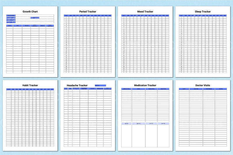 Medical Planner Template - CraftNest - Digital Crafting and Art