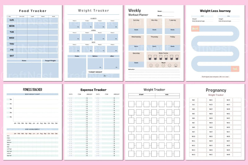 Fitness Planner Guide - CraftNest - Digital Crafting and Art