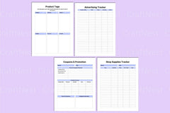 Online Shop Planner Template - CraftNest - Digital Crafting and Art