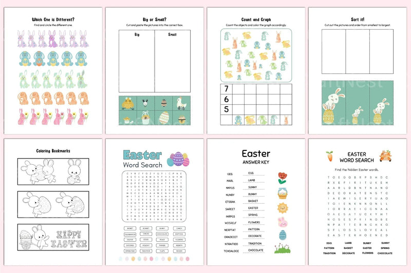 Easter Activity Book for Kids - CraftNest - Digital Crafting and Art
