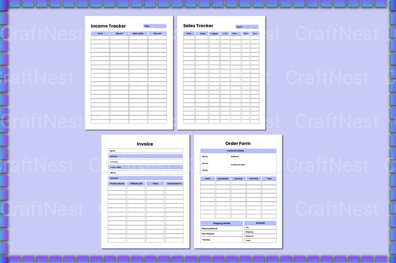 Craft Business Planner Guide - CraftNest - Digital Crafting and Art
