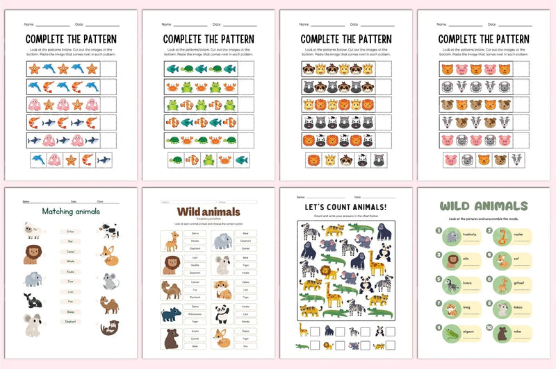 Best Animals Workbook for Kids - CraftNest - Digital Crafting and Art