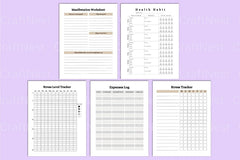 Mental Health Wellness Planner - CraftNest - Digital Crafting and Art