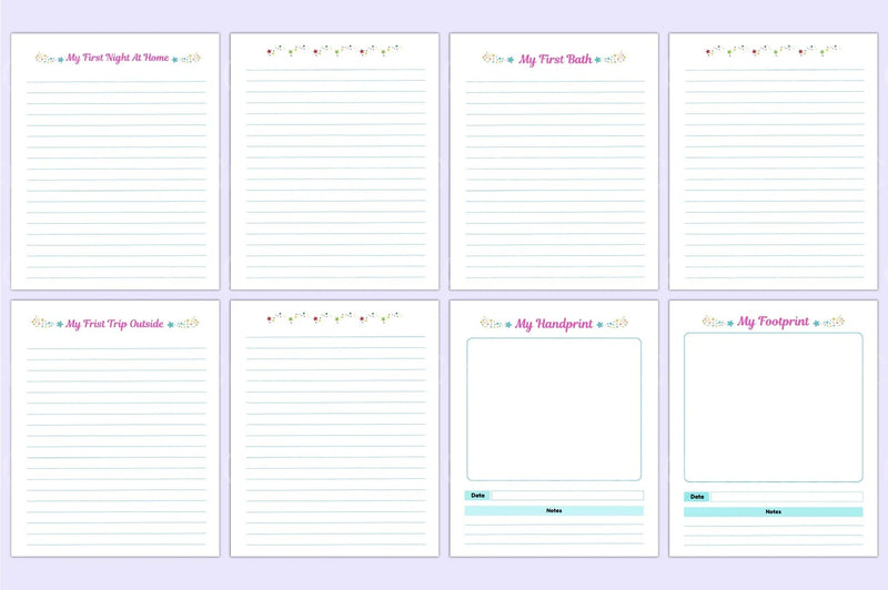 Baby Memory Book: Capture Precious Moments - CraftNest - Digital Crafting and Art