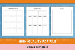 Side Hustle Project Planner Template on Canva - CraftNest - Digital Crafting and Art