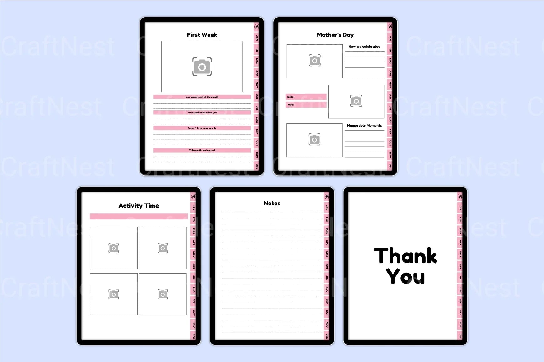 Baby Memory Book: Cherish Every Milestone - CraftNest - Digital Crafting and Art