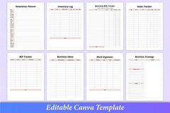 Side Hustle Planner Canva Template - CraftNest - Digital Crafting and Art