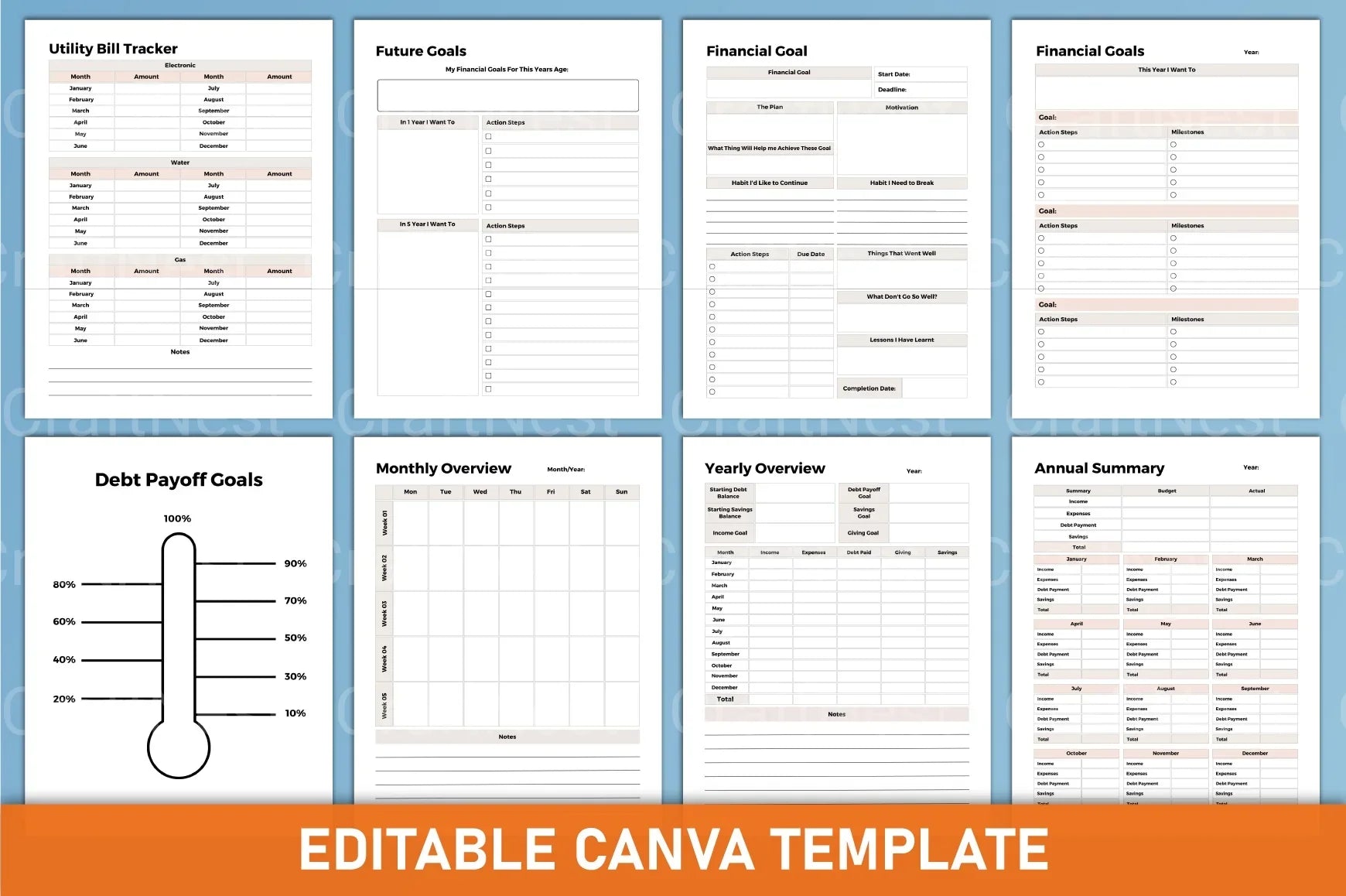 Finance Tracker Tool - CraftNest - Digital Crafting and Art