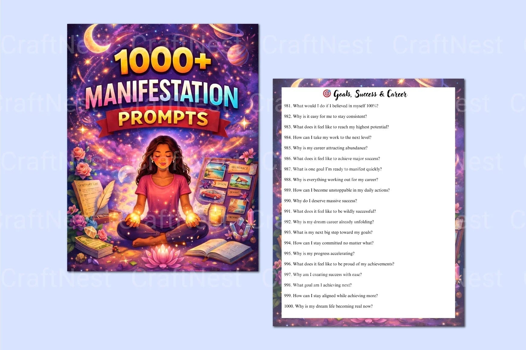 Manifestation Prompts Guide - CraftNest - Digital Crafting and Art