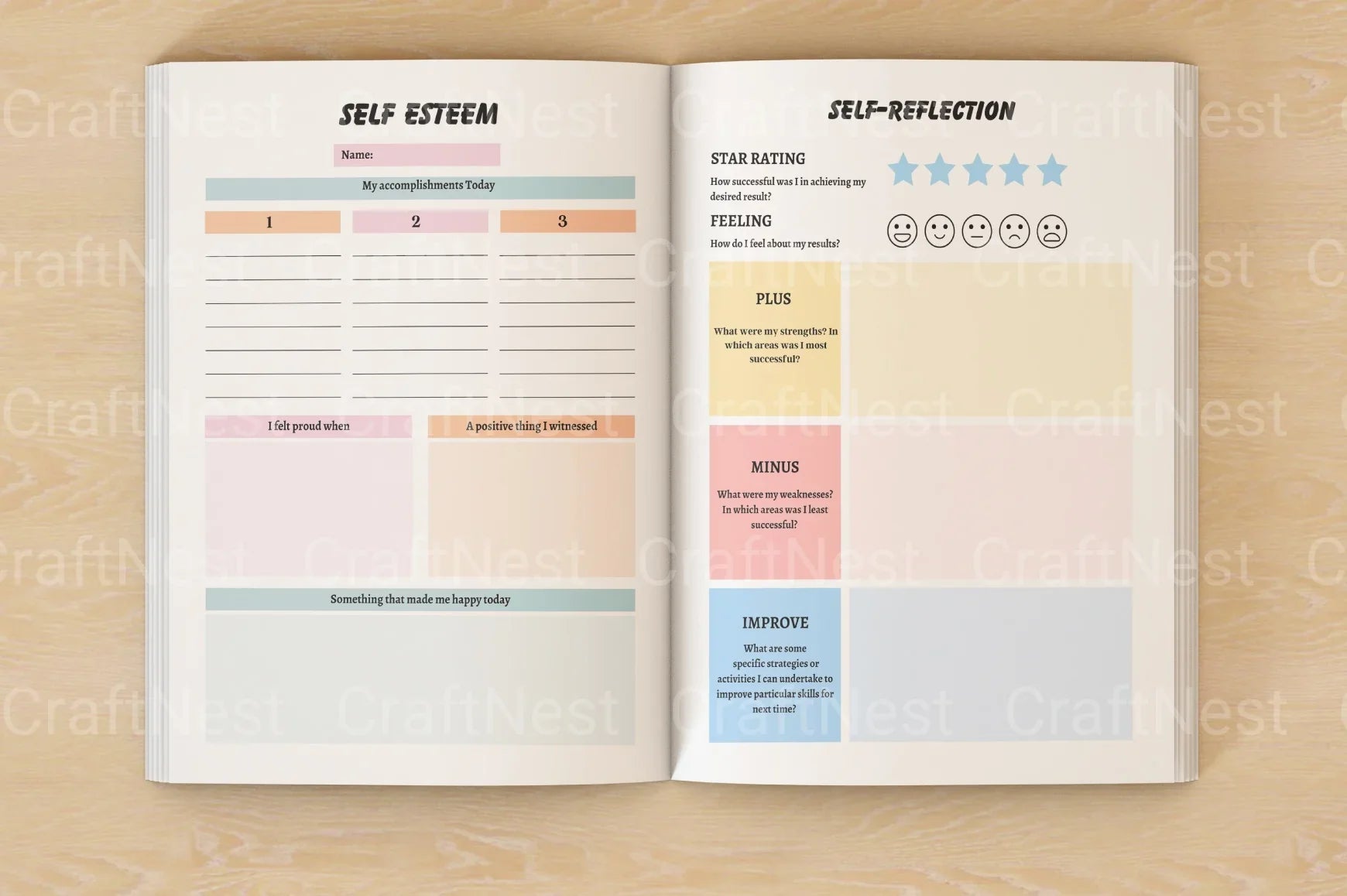 Self Control Activity Book for Kids - CraftNest - Digital Crafting and Art