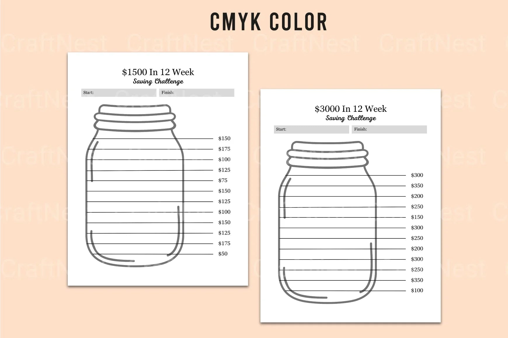 Weekly Savings Challenge Guide - CraftNest - Digital Crafting and Art