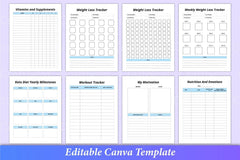 Keto Diet Planner Canva Interior - CraftNest - Digital Crafting and Art