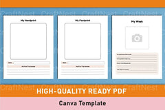 Baby Memory Book Template - Canva Design - CraftNest - Digital Crafting and Art