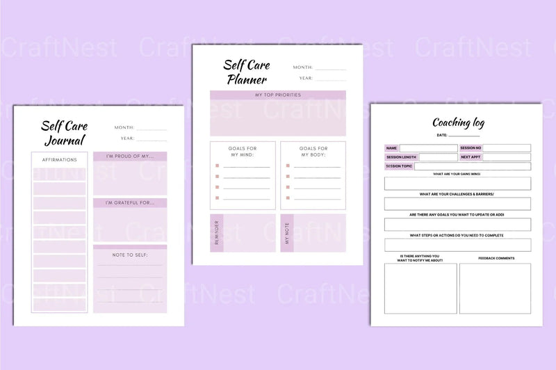 Life Coaching Planner for Personal Growth - CraftNest - Digital Crafting and Art
