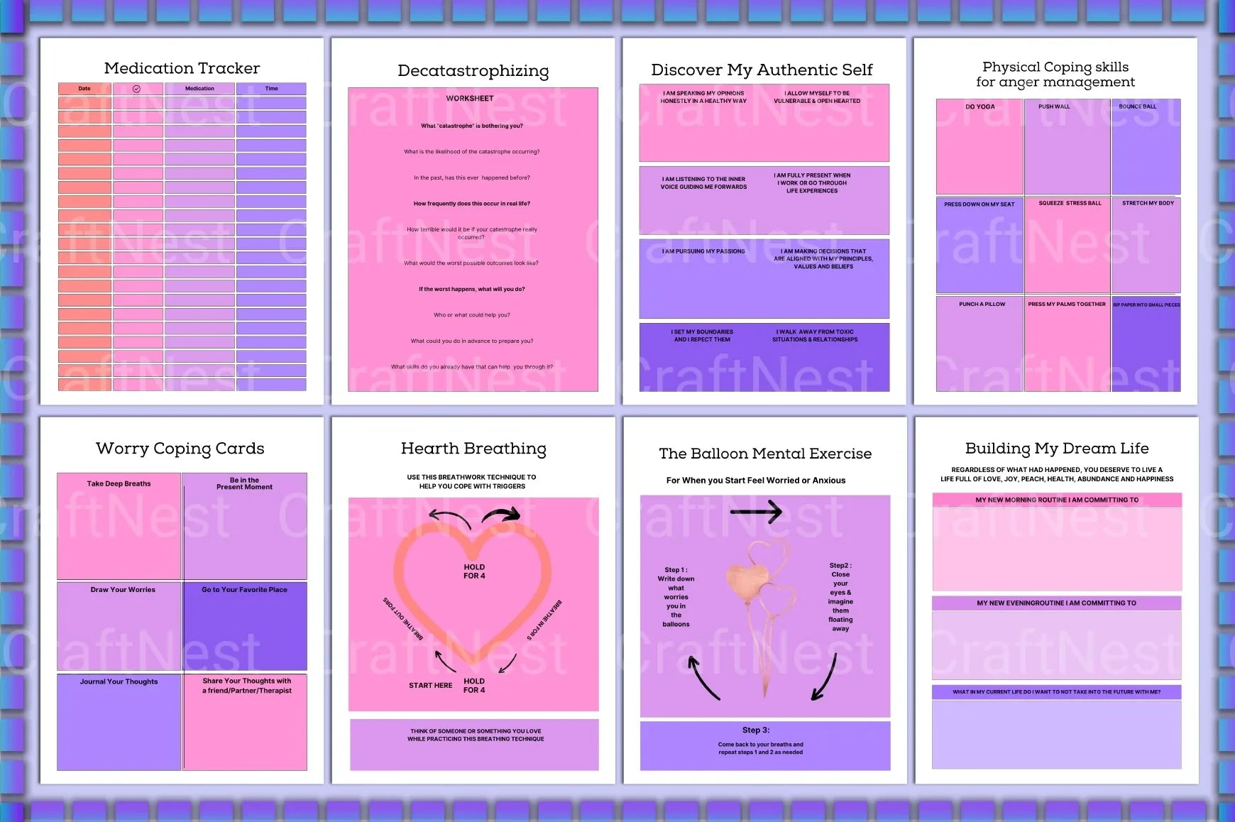 Trauma Processing Workbook for Healing and Recovery - CraftNest - Digital Crafting and Art