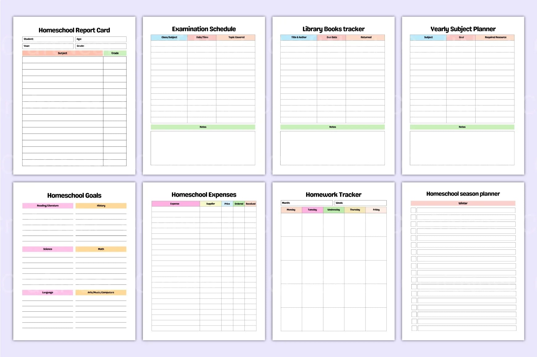 Home School Planner: Organize Your Homeschooling Effortlessly - CraftNest - Digital Crafting and Art