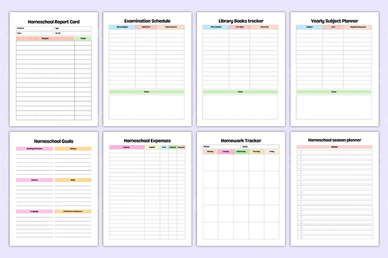 Home School Planner: Organize Your Homeschooling Effortlessly - CraftNest - Digital Crafting and Art