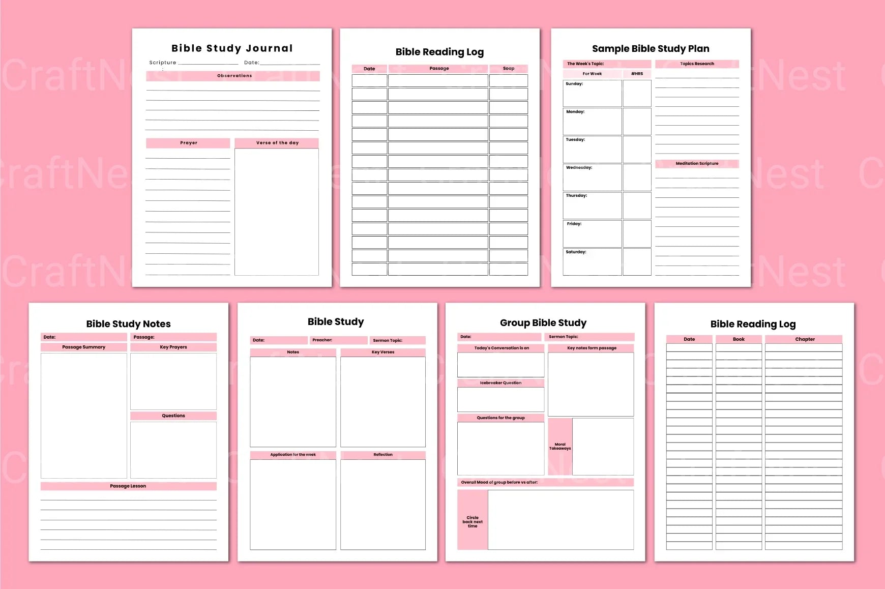 Faith Scripture Study Guide - CraftNest - Digital Crafting and Art