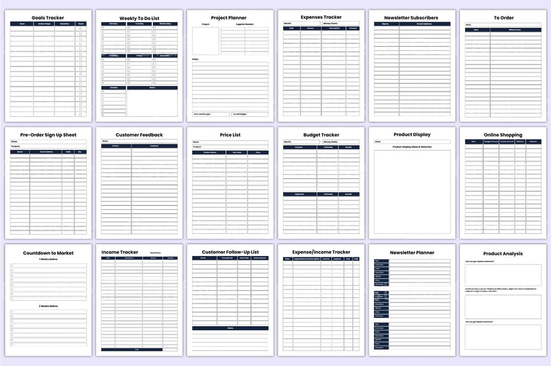 Small Business Planner Starting at $100 - CraftNest - Digital Crafting and Art