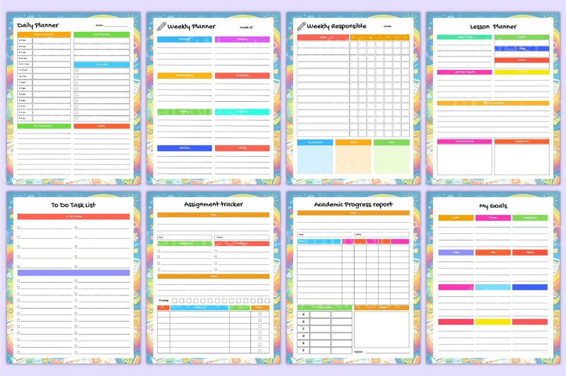 Academic Student Life Planner - CraftNest - Digital Crafting and Art