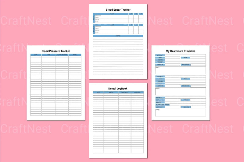 Medical Tracker Tool - CraftNest - Digital Crafting and Art