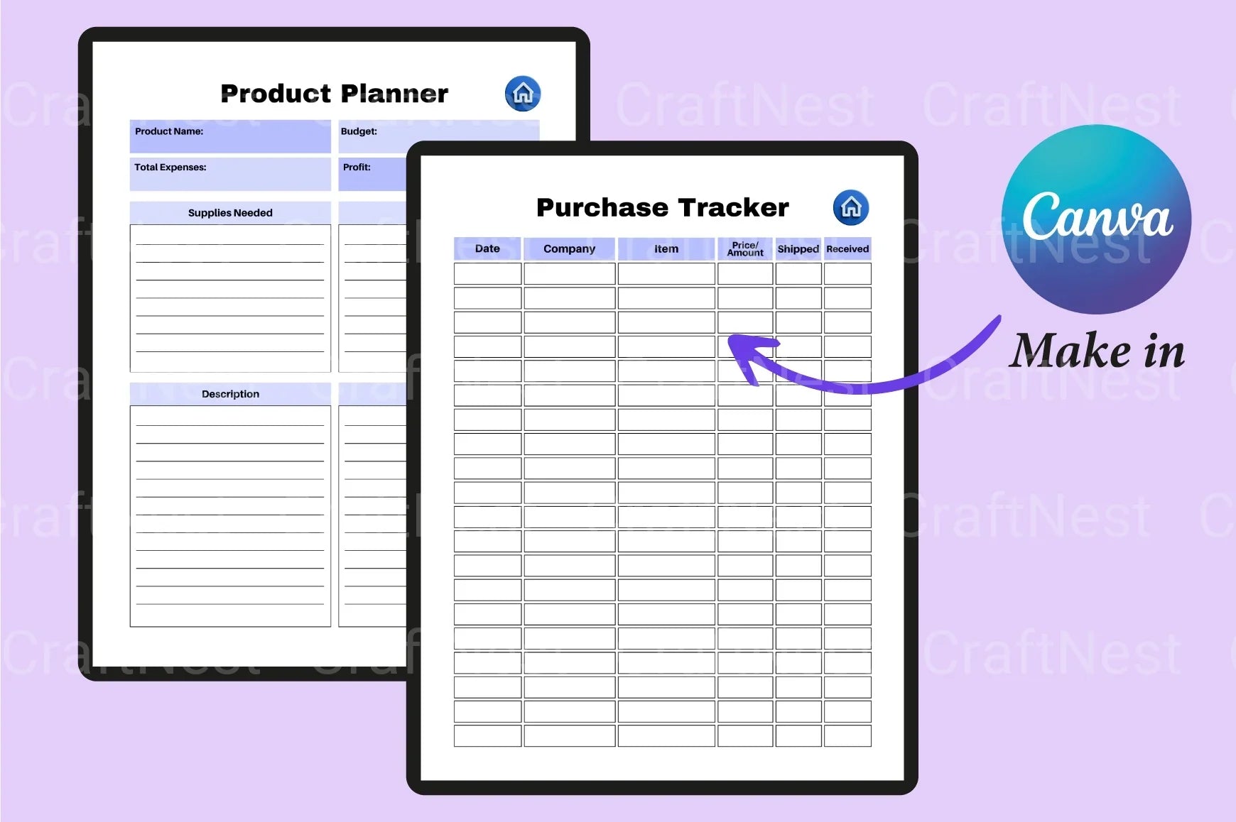 Craft Business Planner Guide - CraftNest - Digital Crafting and Art