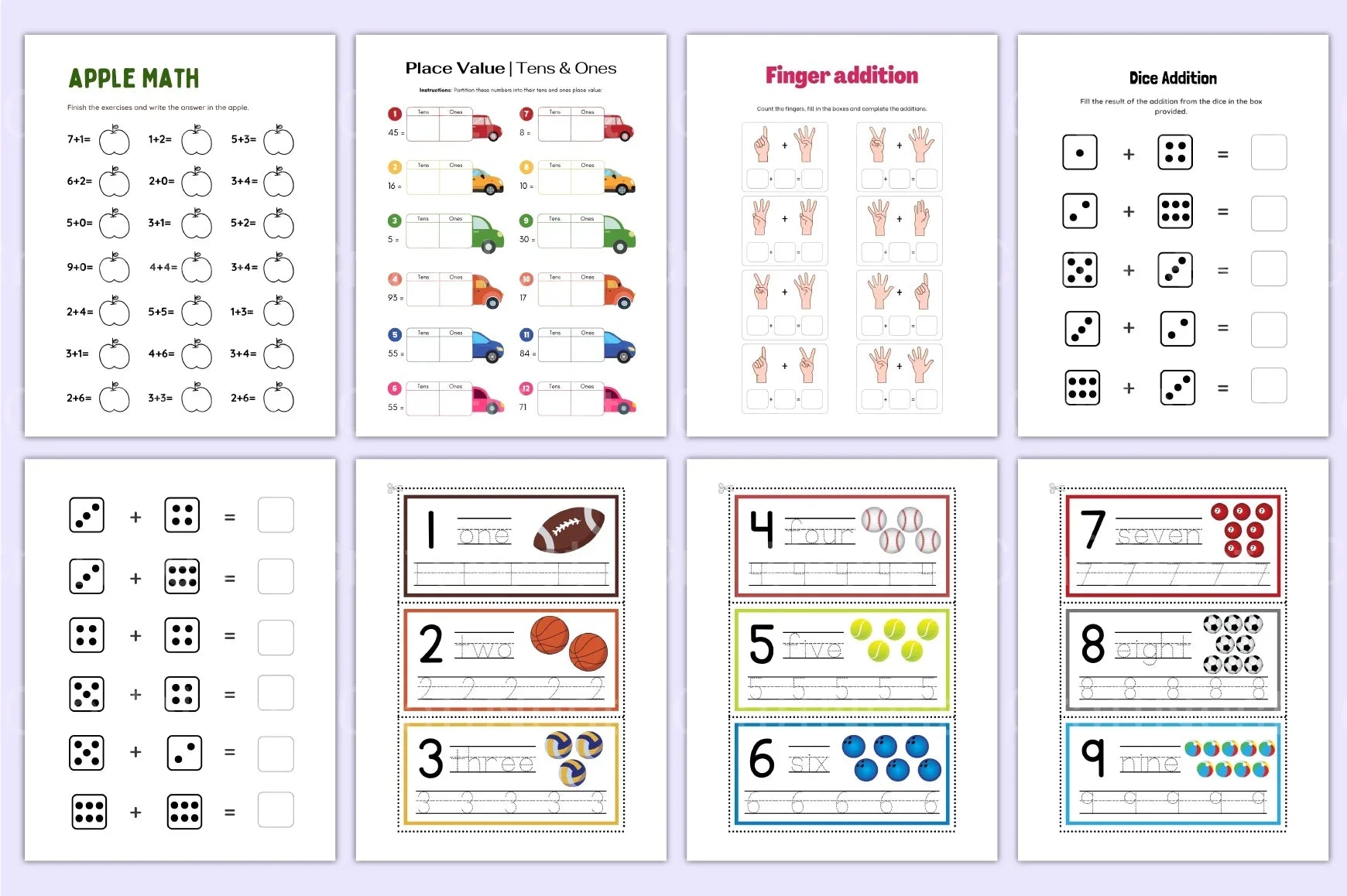 Math Activity Book for Kids - CraftNest - Digital Crafting and Art