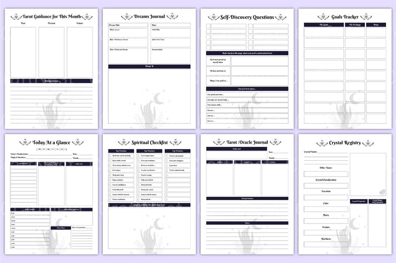 Magical Moon Tarot Deck - CraftNest - Digital Crafting and Art