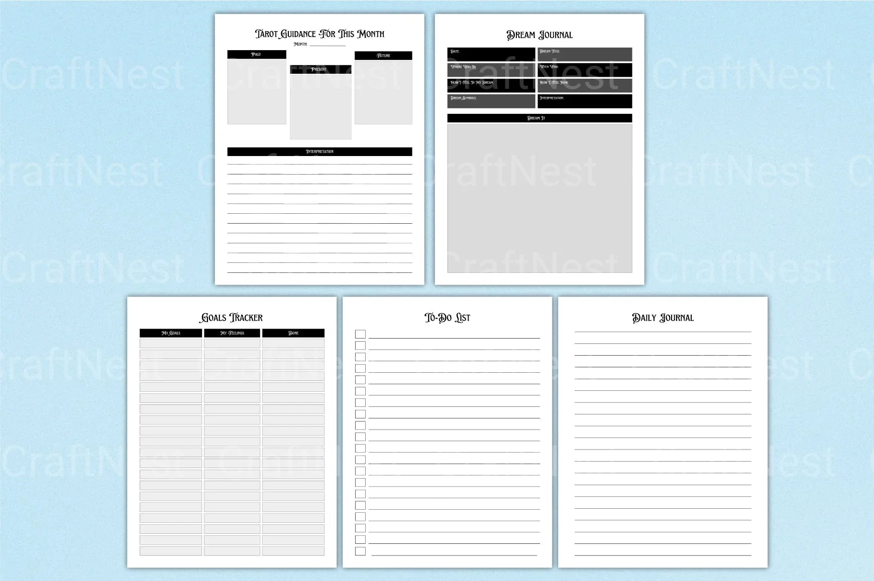 Witchy Planner: Enchant Your Daily Organization - CraftNest - Digital Crafting and Art