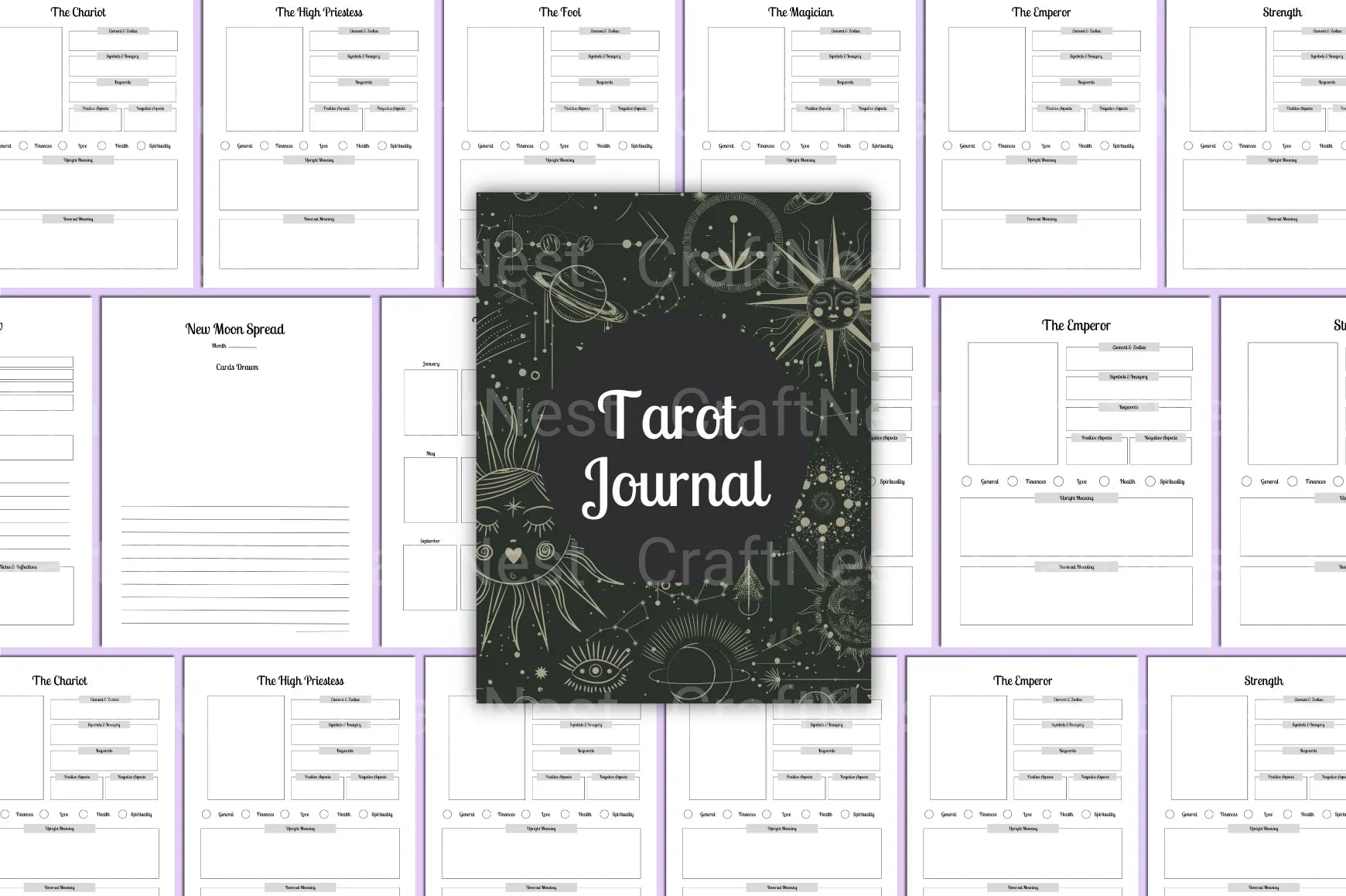 Tarot Card Design Collection - CraftNest - Digital Crafting and Art