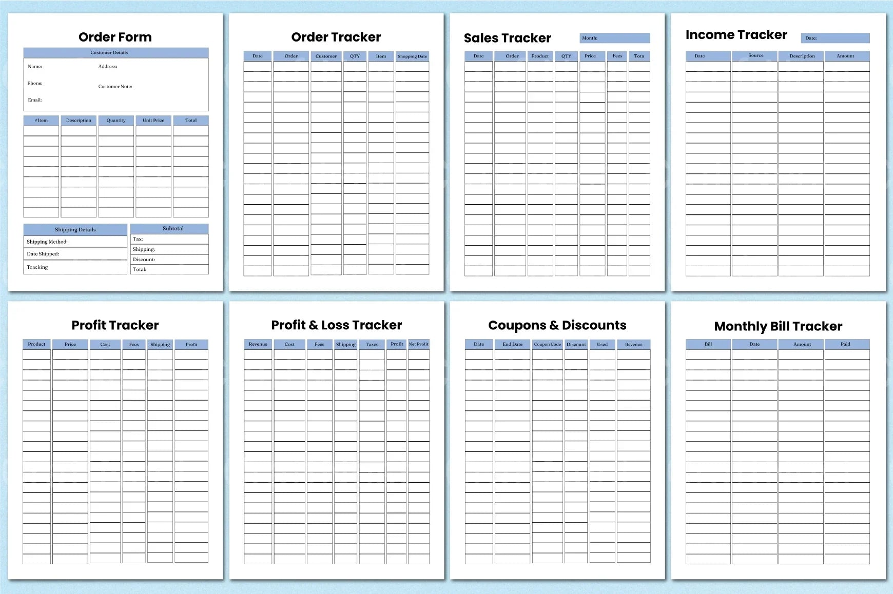 Business Workbook Template for Success - CraftNest - Digital Crafting and Art