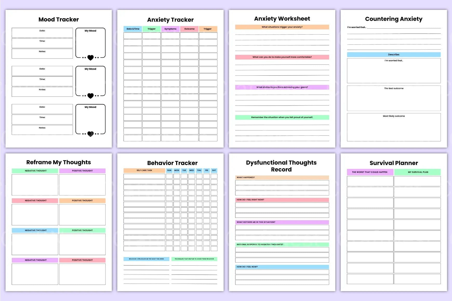 Therapy Healing Workbook for Personal Growth - CraftNest - Digital Crafting and Art