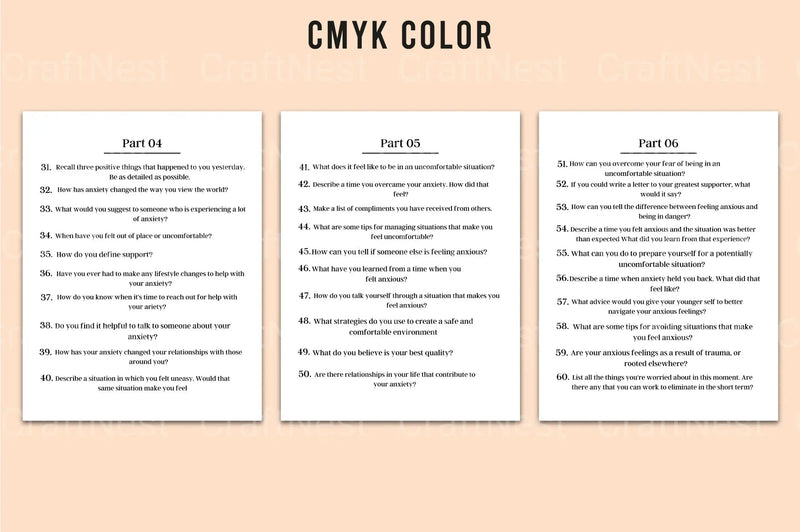 Deep Anxiety Prompts - CraftNest - Digital Crafting and Art