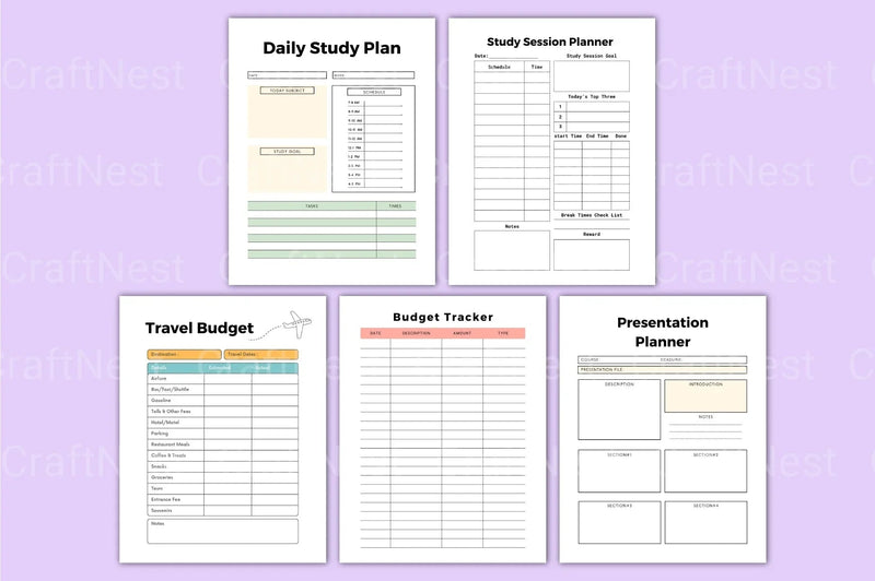 Editable Canva Template Collection - CraftNest - Digital Crafting and Art