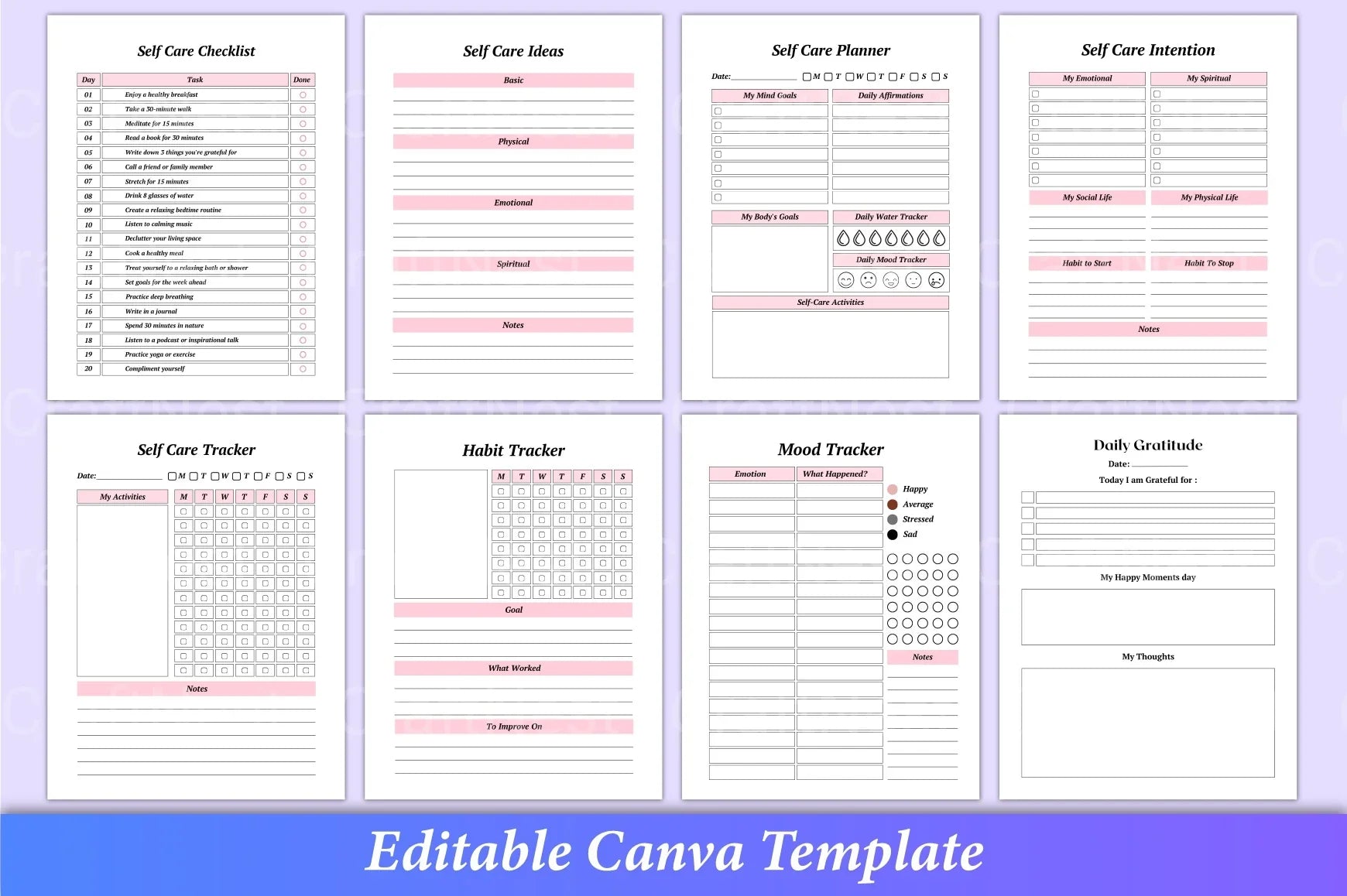 Ultimate ADHD Self-Care Planner - CraftNest - Digital Crafting and Art